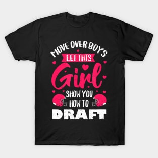 Fantasy Football Draft Party Kit Real Women Cute Sport T-Shirt